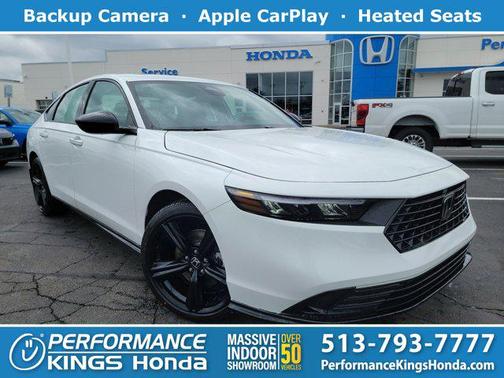Platinum White Pearl 2026 Honda Accord Hybrid Sport-L