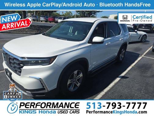 Platinum White Pearl 2023 Honda Pilot AWD EX-L 8 Passenger
