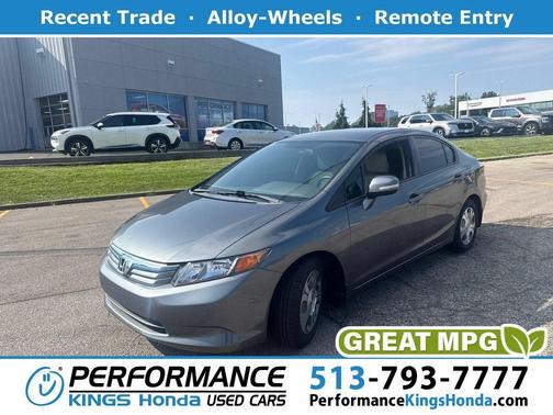 Polished Metal Metallic 2012 Honda Civic Hybrid Base