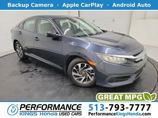 Blue 2017 Honda Civic EX