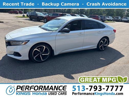 Platinum White Pearl 2022 Honda Accord Sport 1.5T