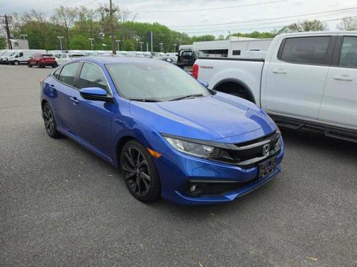 Aegean Blue Metallic 2019 Honda Civic Sport
