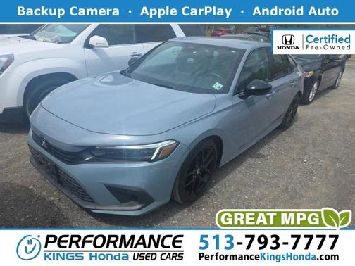 Aegean Blue Metallic 2023 Honda Civic Sport