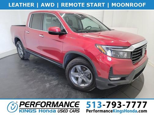 Radiant Red Metallic II 2022 Honda Ridgeline RTL-E