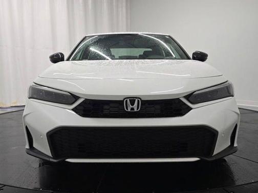 Platinum White Pearl 2026 Honda Civic Hybrid Sport Touring