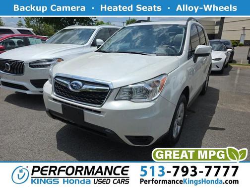 Crystal White Pearl 2016 Subaru Forester 2.5i Premium