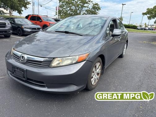 Gray 2012 Honda Civic LX