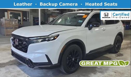 Platinum White Pearl 2025 Honda CR-V Hybrid Sport AWD
