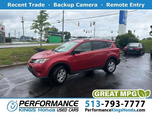 Red 2015 Toyota RAV4 LE