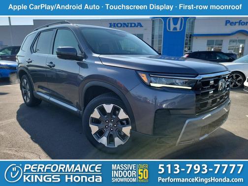 Modern Steel Metallic 2026 Honda Pilot Elite