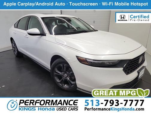 Platinum White Pearl 2023 Honda Accord EX