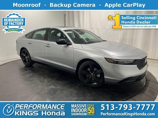 Solar Silver Metallic 2025 Honda Accord Hybrid Sport-L
