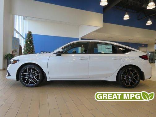 Platinum White Pearl 2023 Honda Civic Sport Touring