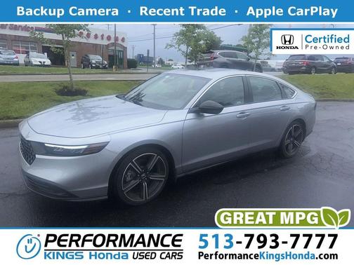 Lunar Silver Metallic 2023 Honda Accord Hybrid Sport
