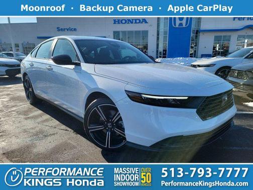 Platinum White Pearl 2026 Honda Accord Hybrid Sport