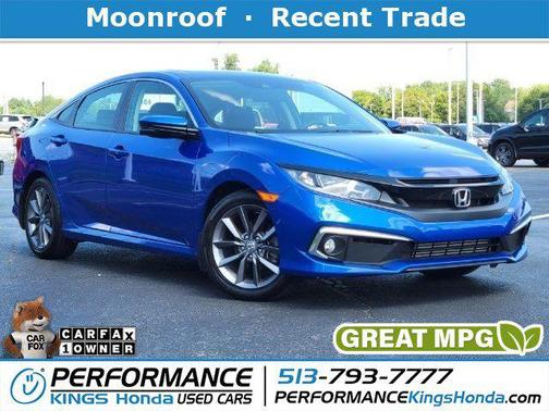 Blue 2021 Honda Civic EX