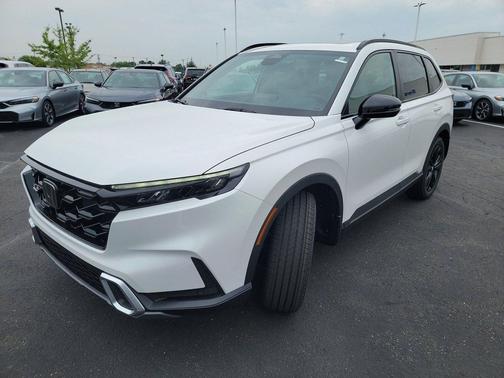 Platinum White Pearl 2026 Honda CR-V Hybrid Sport Touring AWD