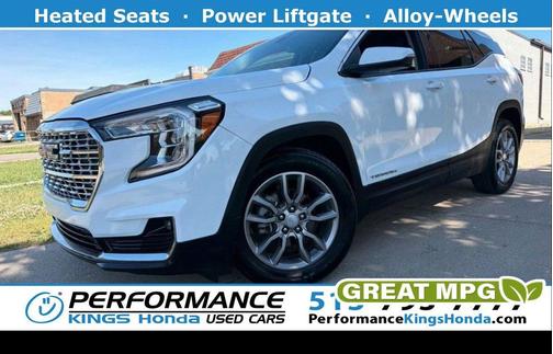 Summit White 2022 GMC Terrain SLT