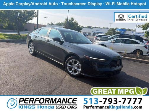 Crystal Black Pearl 2025 Honda Accord LX 1.5T