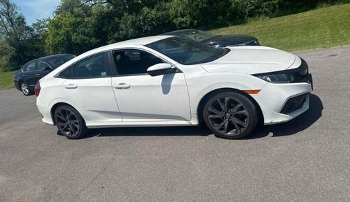 Platinum White Pearl 2019 Honda Civic Sport