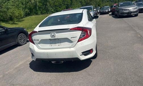 Platinum White Pearl 2019 Honda Civic Sport
