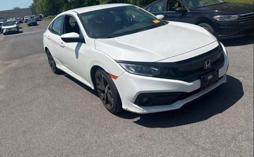 Platinum White Pearl 2019 Honda Civic Sport