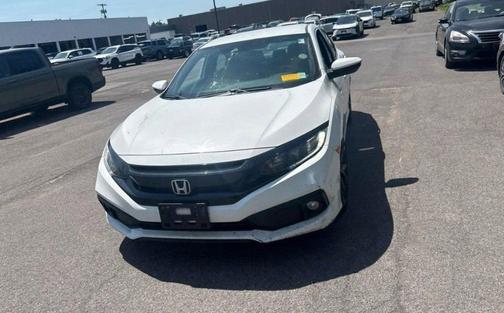 Platinum White Pearl 2019 Honda Civic Sport