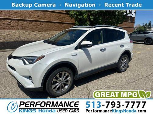 Blizzard Pearl 2016 Toyota RAV4 Hybrid Limited