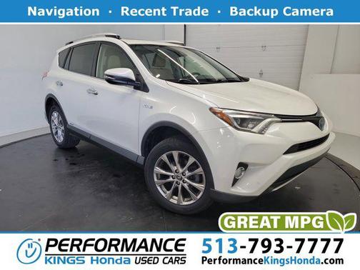 Blizzard Pearl 2016 Toyota RAV4 Hybrid Limited