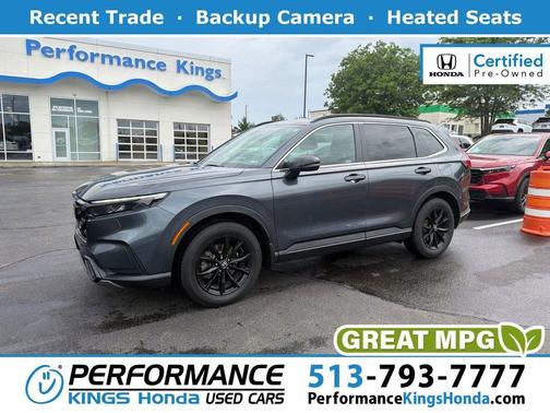Gray Metallic 2023 Honda CR-V Hybrid Sport AWD