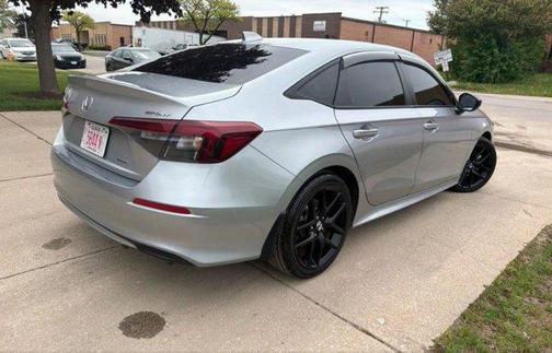 Solar Silver Metallic 2025 Honda Civic Hybrid Sport