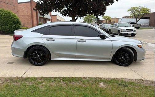 Solar Silver Metallic 2025 Honda Civic Hybrid Sport