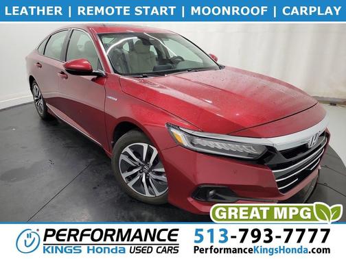 Radiant Red 2021 Honda Accord Hybrid EX-L