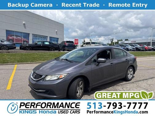 Modern Steel Metallic 2015 Honda Civic LX