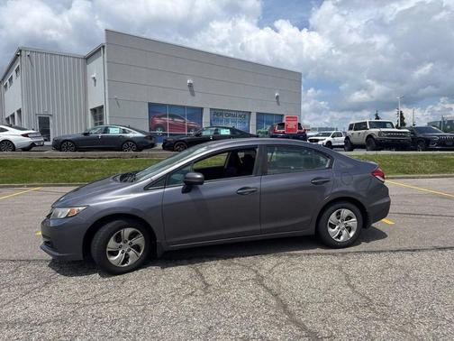 Modern Steel Metallic 2015 Honda Civic LX
