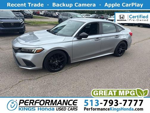 Lunar Silver Metallic 2023 Honda Civic Sport
