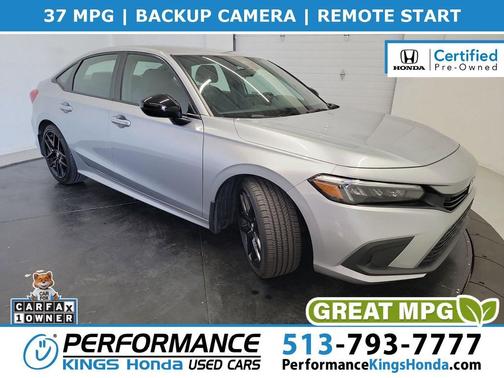 Lunar Silver Metallic 2023 Honda Civic Sport