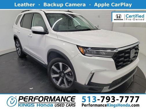 Platinum White Pearl 2025 Honda Pilot Touring 8-Passenger