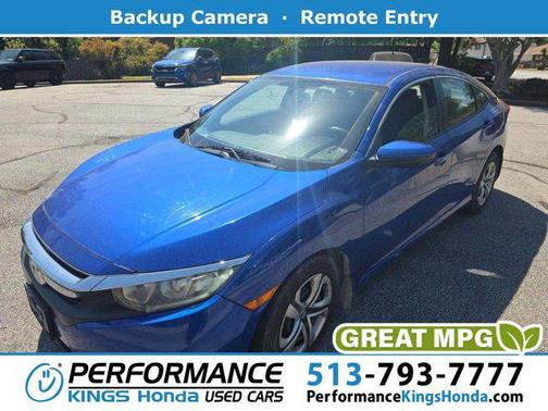 Blue 2016 Honda Civic LX