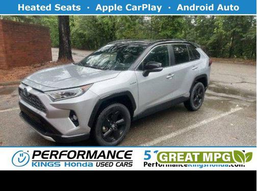 Silver Sky Metallic 2020 Toyota RAV4 Hybrid SE