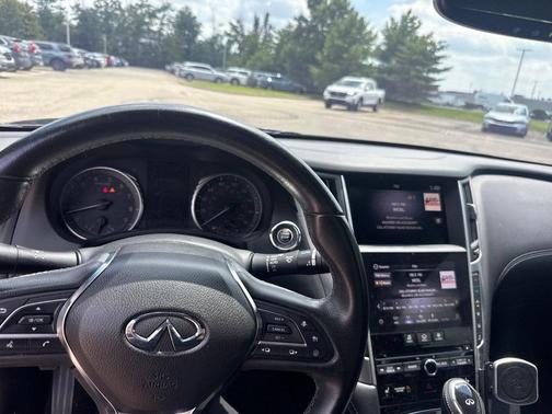 Midnight Black 2021 INFINITI Q60 3.0T LUXE