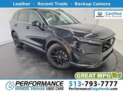 Crystal Black Pearl 2024 Honda CR-V Hybrid Sport FWD