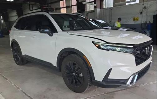 Platinum White Pearl 2023 Honda CR-V Hybrid Sport Touring AWD