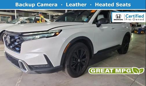 Platinum White Pearl 2023 Honda CR-V Hybrid Sport Touring AWD