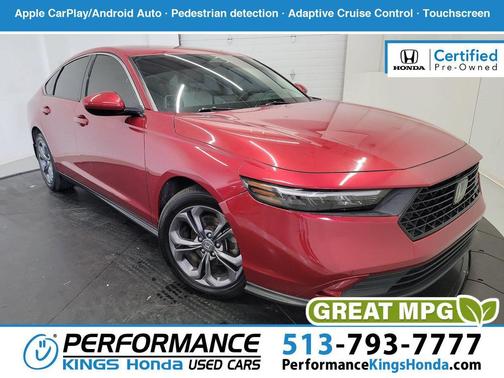 Radiant Red Metallic 2023 Honda Accord EX