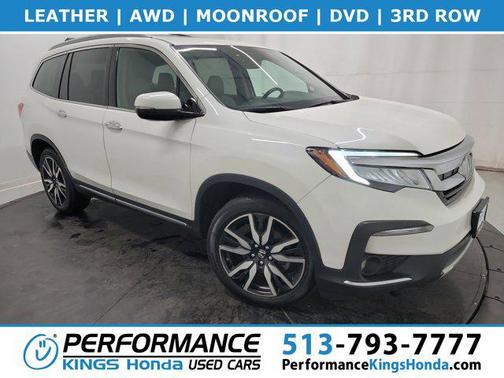 White Diamond Pearl 2019 Honda Pilot Elite