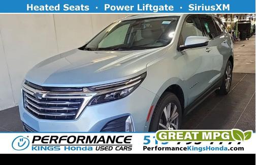 Seaglass Blue Metallic 2022 Chevrolet Equinox Premier w/1LZ