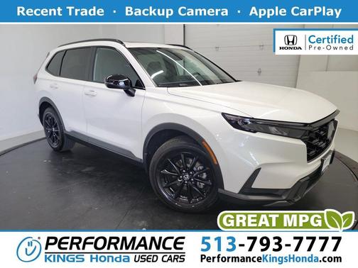 Platinum White Pearl 2026 Honda CR-V Hybrid Sport AWD