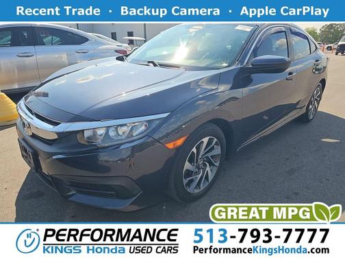 Blue 2017 Honda Civic EX