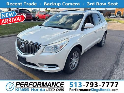 White Diamond Tricoat 2013 Buick Enclave Leather